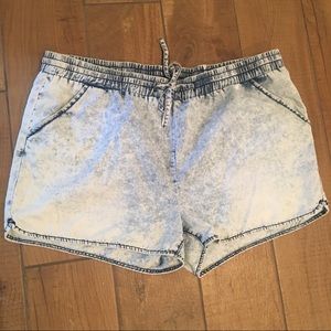 YMI Acid Wash Jogger Shorts